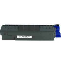 Cartouche toner jaune 6000 pages pour OKI C 612