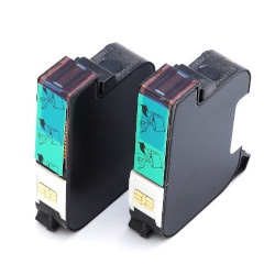 Pack of 2 cartridges XL inkjet blue 2 x 10ml for FRANCOTYP PostBase FP 45