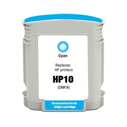 Cartouche N°10 cyan 28ml 1750 pages pour HP 2500