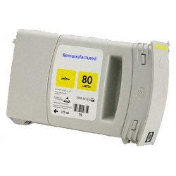 Cartouche N°80 jaune 400ml pour HP Designjet 1050 C