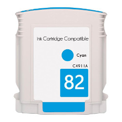 Cartouche N°82 cyan 69ml pour HP Designjet 10