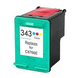 Cartouche N°343 3 couleurs 18 ML  pour HP Photosmart C 3180