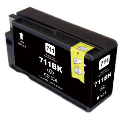 Cartridge N°711 inkjet black HC 80ml for HP Designjet T 125