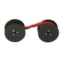 Pack of 12 ribbons biroll 13mm black/red GR 41 42 N°35 for SHARP CS 1064