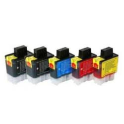 Pack 5 cartridges 2x BK 20ml, 3x 12ml CMY for BROTHER DCP 105
