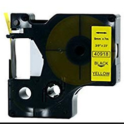 Ruban noir sur jaune 9mm x 7M pour DYMO Label Manager 280