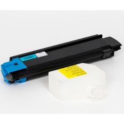 Cartouche toner cyan 7000 pages + bac de récuperateur  pour KYOCERA FS C2126 MFP