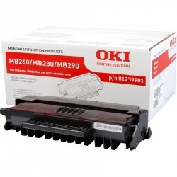 Black toner cartridge 3000 pages for OKI MB 280