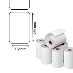 8 rolls de ticket thermique couché 60 microns 112mmx250M for ZEBRA TTP 7030