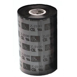 Carton de 12 ribbons thermal transfer black en cire qualite 2100 89mmx450m for ZEBRA Z4M Plus