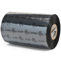 Carton de 12 ribbons thermal transfer black en cire qualite 2100 102mmx450m for ZEBRA ZM 600