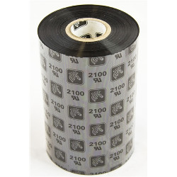 Carton de 12 ribbons thermal transfer black en cire qualite 2100 110mmx450m for ZEBRA S 600
