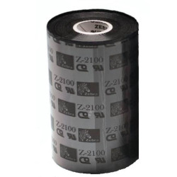 Carton de 12 rubans transfert thermique couleur noir en cire 174mmx450M pour ZEBRA 220Xi4