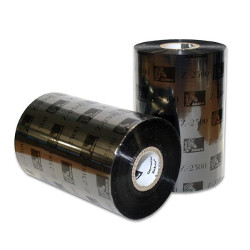 Carton de 12 rubans 2300 transfert thermique, cire noir 83mmx300m pour ZEBRA 105 SL