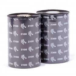 Carton de 12 ribbons qualité 2300 thermal transfer color black en cire 102mmx450m for ZEBRA S 600