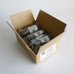 Carton de 12 rubans qualité 2300 transfert thermique noir en cire 110mmx74m pour ZEBRA GC 420T