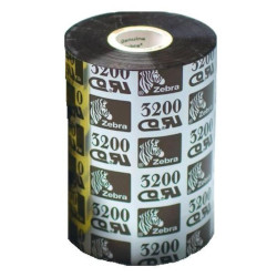 Carton de 6 ribbons qualité 3200 thermal transfer, black en cire resine 40mmx450m for ZEBRA 105 SL