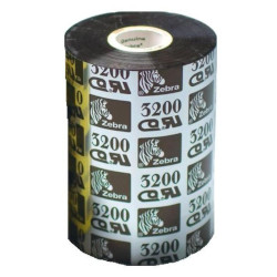 Carton de 6 rubans qualité 3200 transfert thermique, noir en cire resine 40mmx450m pour ZEBRA Z4M Plus