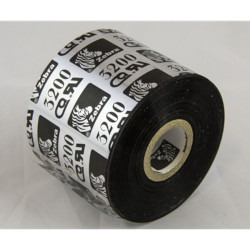 Carton de 6 ribbons qualité 3200 thermal transfer, black en cire resine 60mmx450m for ZEBRA Z4M Plus