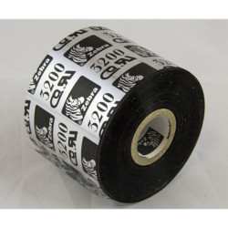 Carton de 6 ribbons qualité 3200 thermal transfer, black en cire resine 60mmx450m for ZEBRA 140Xi4