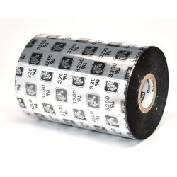 Carton de 6 ribbons qualité 3200 thermal transfer, black en cire resine 80mmx450m for ZEBRA Z4M Plus