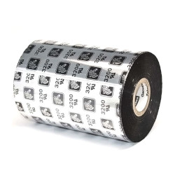 Carton de 6 ribbons qualité 3200 thermal transfer, black en cire resine 131mmx450m for ZEBRA 170PAX4