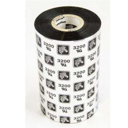 Carton de 6 ribbons qualité 3200 thermal transfer, black en cire resine 156mmx450m for ZEBRA ZE500-6