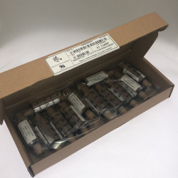 Carton de 12 rubans transfert thermique couleur noir en cire résine 64mmx74M pour ZEBRA GC 420T