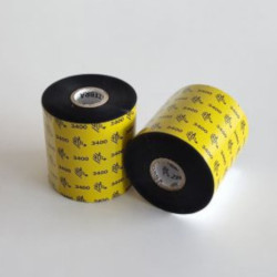 Carton de 6 ribbons qualité 3400 thermal transfer, black en cire resine 40mmx450m for ZEBRA 105 SL Plus