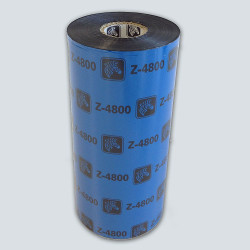 Carton de 12 rubans qualité 4800 transfert thermique, noir en resine 40mmx450m pour ZEBRA 170Xi4