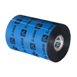 Carton de 12 rubans qualité 4800 transfert thermique, noir en resine 89mmx450m pour ZEBRA ZT 410