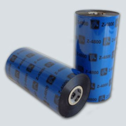 Carton de 12 ribbons qualité 4800 thermal transfer, black en resine 110mmx450m for ZEBRA 110PAX4