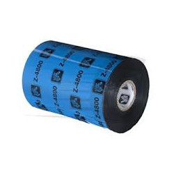 Carton de 12 ribbons qualité 4800 thermal transfer, black en resine 220mmx450m for ZEBRA ZM 600