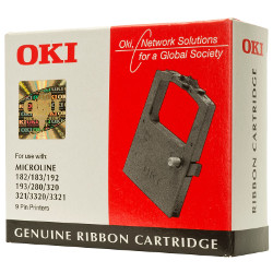Black nylon ribbon 3Mio for OKI ML 188