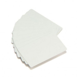 500 cartes economique en PVC blanc 0.25mm adhesive pour ZEBRA P 310F