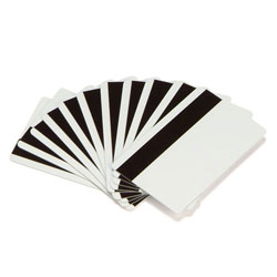 500 cartes en PVC blanc 0.76mm avec track magnétique HiCO for ZEBRA P 640i