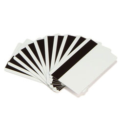 500 cartes en PVC blanc 0.76mm avec track magnétique HiCO for ZEBRA P 520i