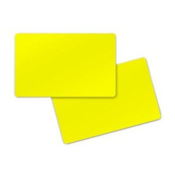 500 cartes PVC yellow 0.76mm, teinte dans la masse for ZEBRA P 110m