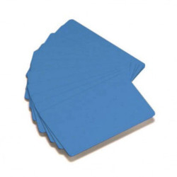 500 cartes PVC bleu 0.76mm, teinte dans la masse pour ZEBRA P 110m