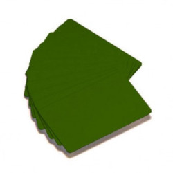 500 cartes PVC vert 0.76mm, teinte dans la masse for ZEBRA P 110m