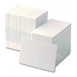 500 cartes economique en PVC blanc 0.25mm pour ZEBRA P 100i