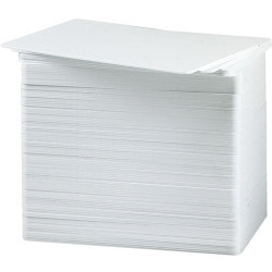 500 cartes en PVC blanc 0.76mm pour ribbon ink UV  for ZEBRA P 630i