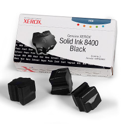 Pack of 3 sticks black 3400 pages 108R00604 for XEROX Phaser 8400