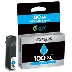 Cartouche N°100XL cyan 600 pages pour LEXMARK S 409