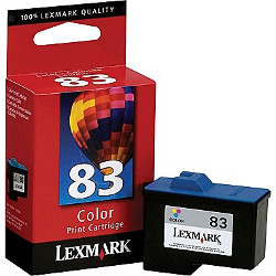 Cartouche N°83 18LX042 3 couleurs 450 pages pour IBM-LEXMARK X 6190