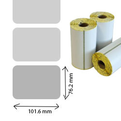 16 rolls d'etiquettes couché thermique 101.6x76.2mm 200 eti for ZEBRA QLn420