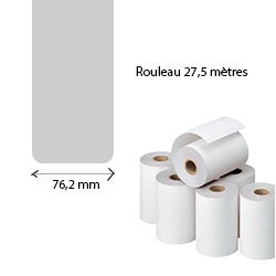 20 rouleaux d'etiquettes reçu thermique direct 76.2mmx27.5M pour ZEBRA QLn320