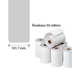 16 rollers de tickets papier thermique, 60 microns 101.7mmx30m for ZEBRA RW 420