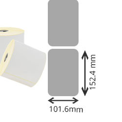 16 rouleaux d'etiquettes code barres direct thermique 101.6x152.4mm 110eti pour ZEBRA QL420