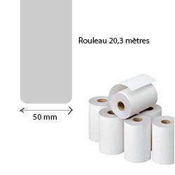 30 bobines de reçu thermique 50mmX20.3m pour ZEBRA MZ 220